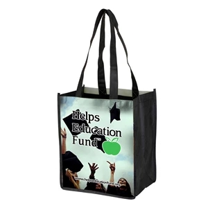 Couple Things Full Color Glossy Grocery Shopping Tote Bag