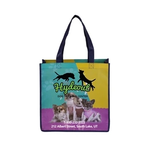 Downtown Full Color Sublimation Grocery Shopping Tote Bag