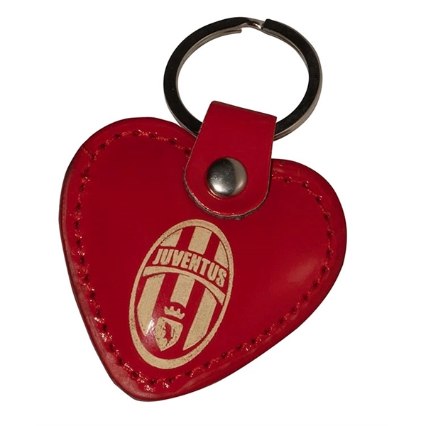 Leather Heart Keyring - Image 2