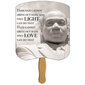 Dr. Martin Luther King Jr. Stone Hand Fan Stock Graphic