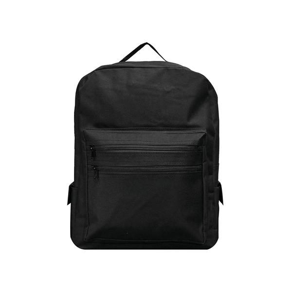 Backpack with large front compartment & 2 side pockets - Image 2