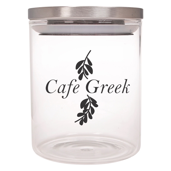 26 Oz. Glass Container With Stainless Steel Lid - Image 2