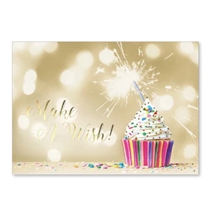 Sparkling Candle Card