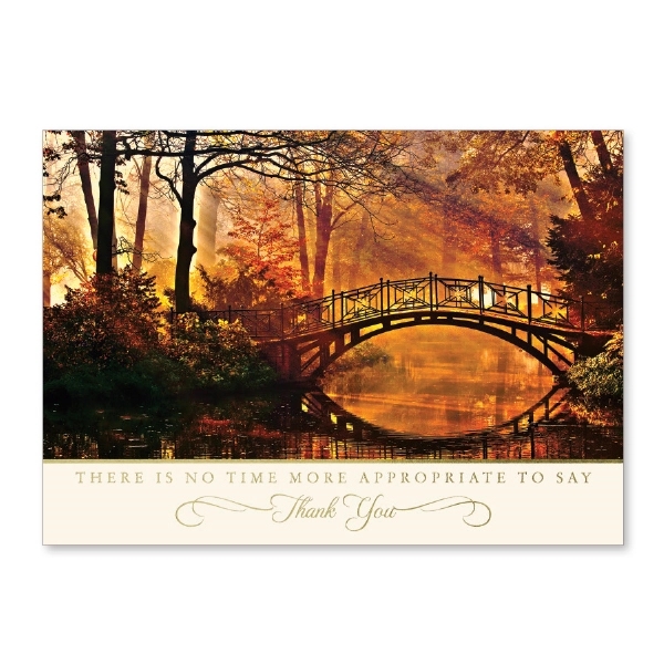 Sunlit Bridge Holiday Card