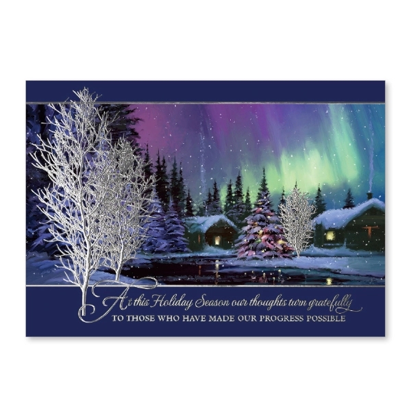 Northern Lights Holiday Card