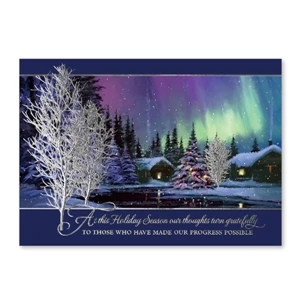 Northern Lights Holiday Card