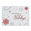 Silver Swirl Holiday Card