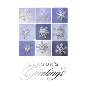 Silver Snowflake Holiday Card
