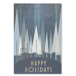 Blue Forest Holiday Card