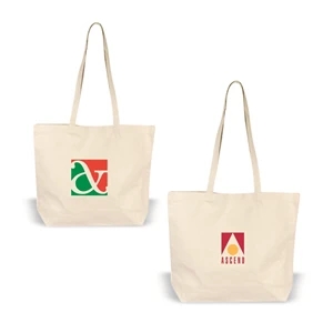 Canvas Tote w/ Closure, Grocery Shopping Bag