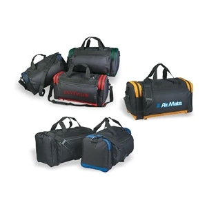 Duffle Bag w/ Protruding Pocket, Travel Bag, Gym Bag