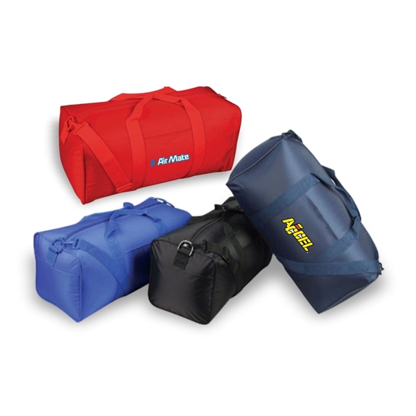 Nylon Square Duffle Bag, Travel Bag, Gym Bag - Image 1