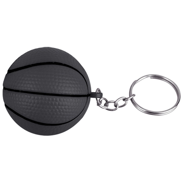 Basketball Shaped Decompression Toy with Keychain - Image 4