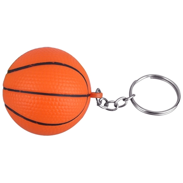 Basketball Shaped Decompression Toy with Keychain - Image 5