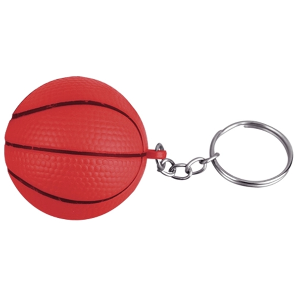 Basketball Shaped Decompression Toy with Keychain - Image 6