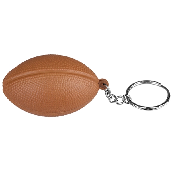 Football Shaped Decompression Toy with Keychain - Image 3