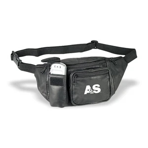 Leather Fanny Pack, 2-Zipper Fanny Pack