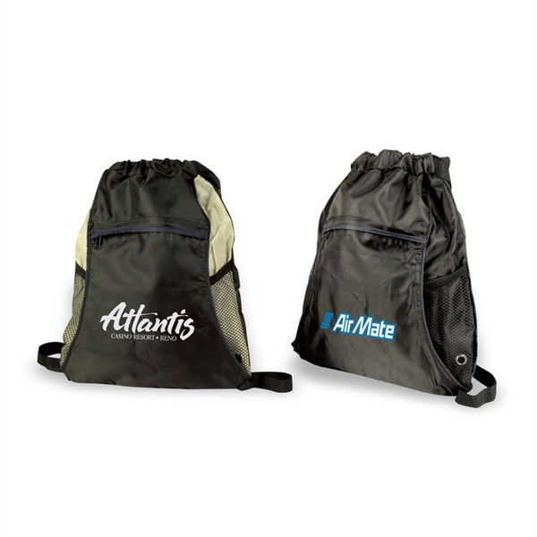 Sports Pack, Light Weight Drawstring Tote/Backpack In One