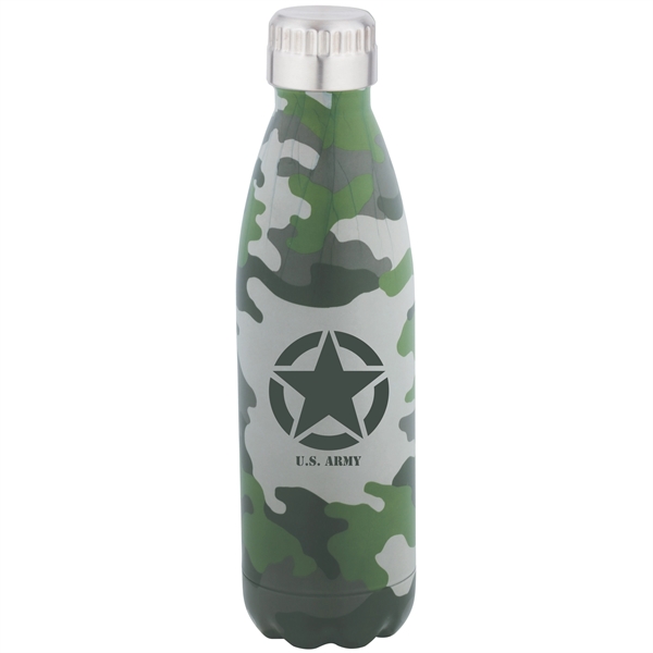 Camper 17 oz Insulated Stainless Bottle w/ Special Finish - Image 1
