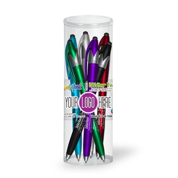 iWriter® Twist Stylus Pen Combo 6 Pack Tube Set - Image 1