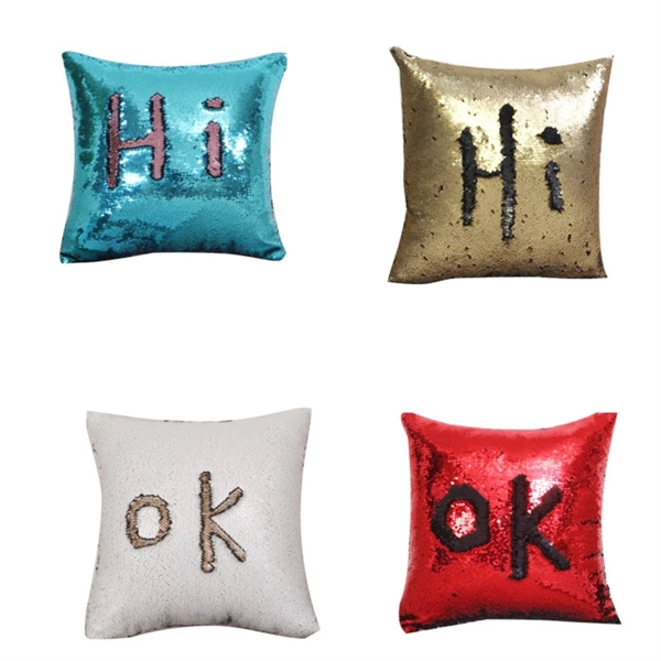 A Funny Sequin Pillow with Color Changing - Image 1
