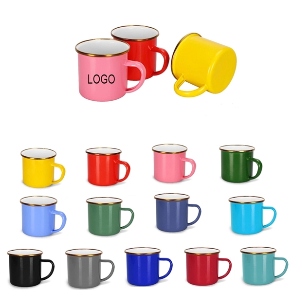 16oz Enamel Coffee Mugs - Image 1