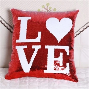 Embroidery Pillow With Sequins