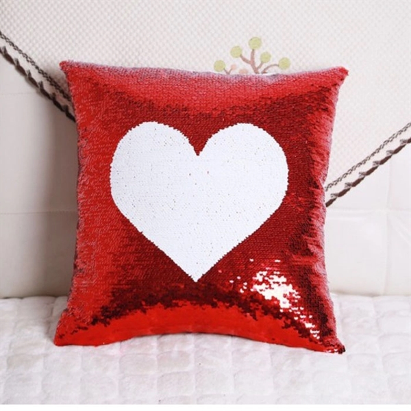 Embroidery Pillow With Sequins - Image 2