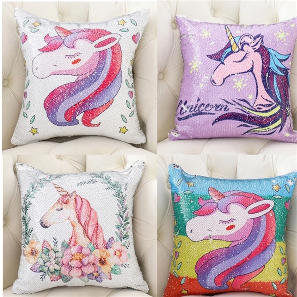 A Funny Sequin Pillow with Color Changing - Image 1