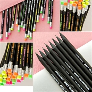7 Inch Black Wooden Pencil by Rubber