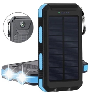 10,000mAh Waterproof Solar Power Bank with UL List battery