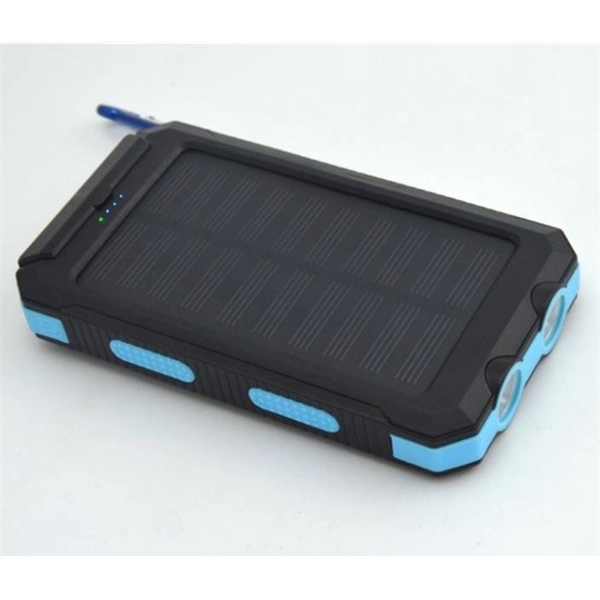 10,000mAh Waterproof Solar Power Bank with UL List battery - Image 3
