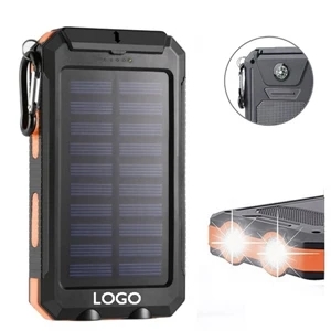 Waterproof Solar charger with carabiner and compass