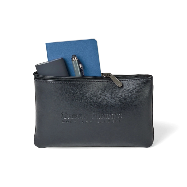 Travis and Wells Leather Zippered Pouch - Image 3