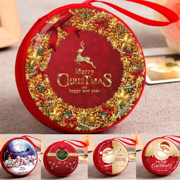 Christmas Design of Tinplate Coin Purse Gift - Image 1