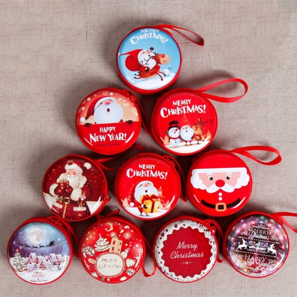 Christmas Design of Tinplate Coin Purse Gift - Image 2