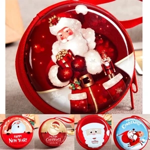 Christmas Design of Tinplate Coin Purse Gift