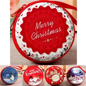 Christmas Design of Tinplate Coin Purse Gift