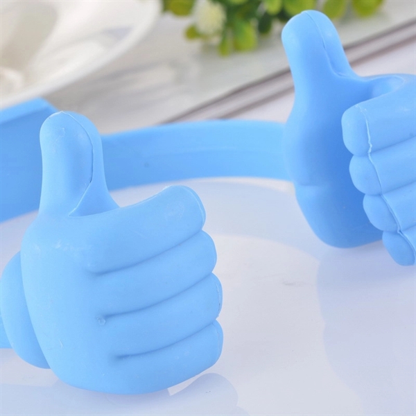 Thumbs up Cell Phone Holder Silicone Tablet OK Stand - Image 2