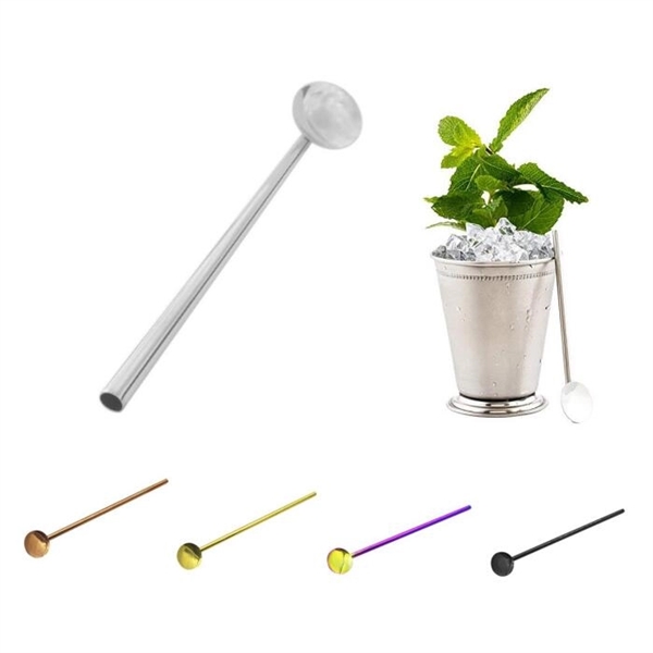 5" Cocktail Silver Straws - Image 2