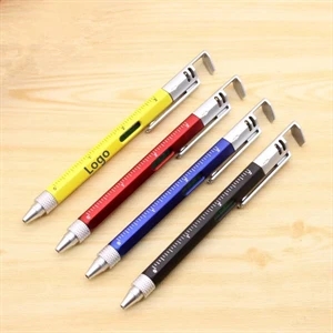 6 in 1 Ballpoint Pen with Phone Stand 