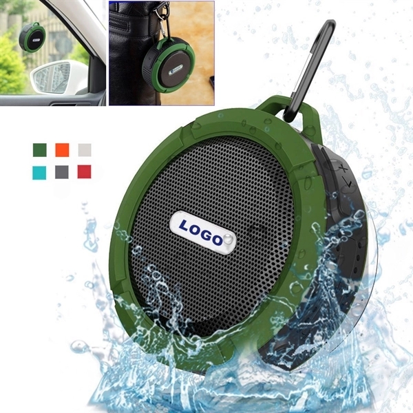 Waterproof Outdoor Bluetooth Speaker W/ Carabiner - Image 1