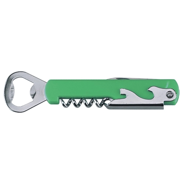 Bottle Opener with Wine Corkscrew and Knife - Image 3