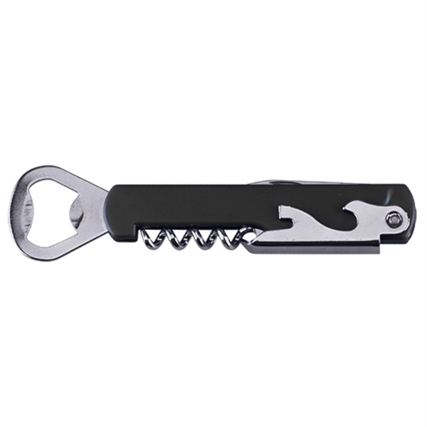Bottle Opener with Wine Corkscrew and Knife - Image 4