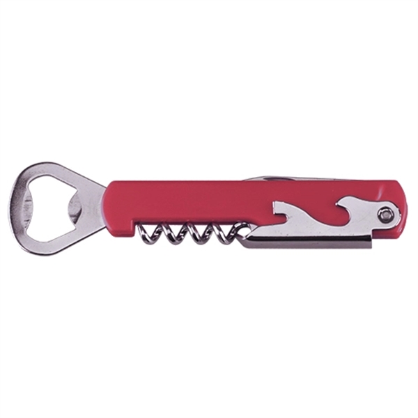 Bottle Opener with Wine Corkscrew and Knife - Image 5