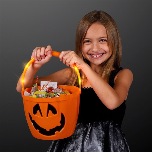 Pumpkin Light Handle Halloween Bucket - Image 4