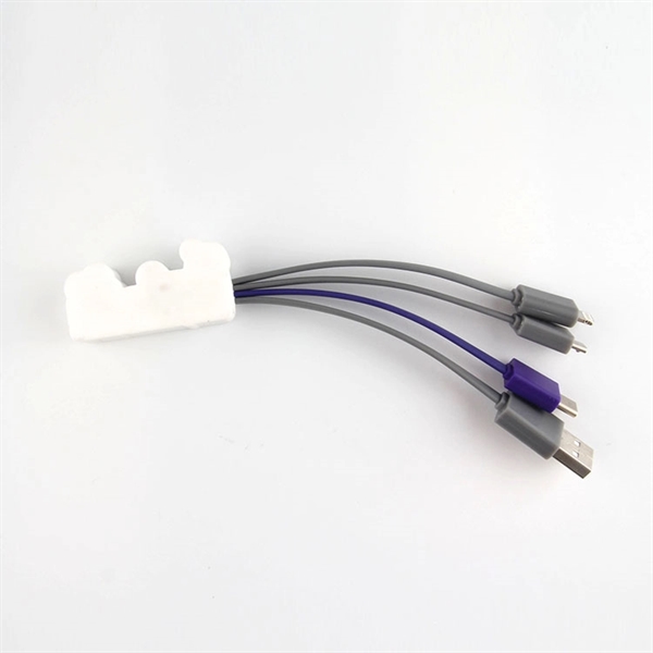 Custom PVC 3-in-1 charging cable - Image 3