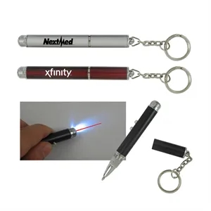 Mini Three In One Pen W/Key Tag-CLOSE OUT
