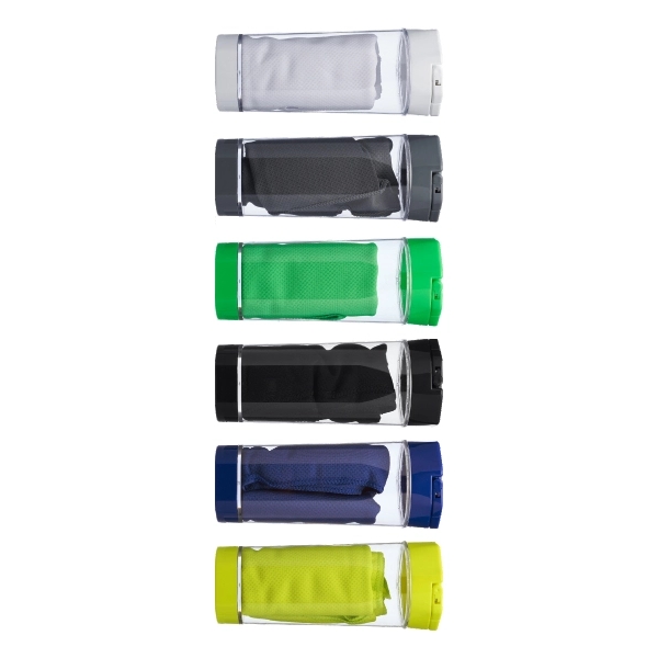 Cooling Towel In Phone Stand Carabiner Case - Image 4