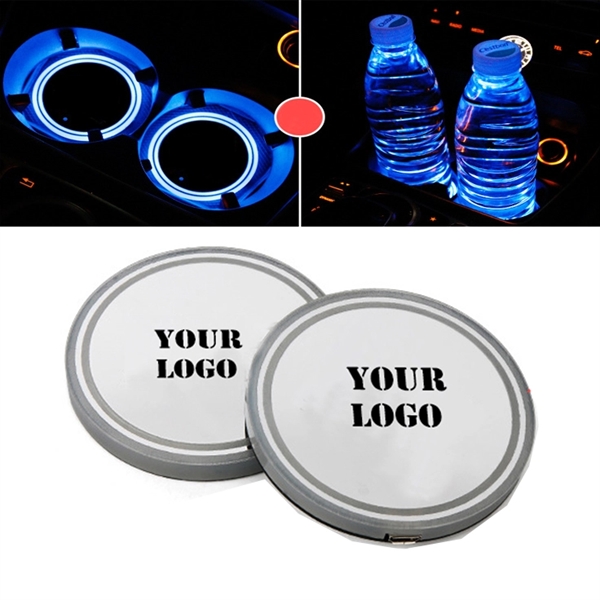 2 Pack LED Car Cup Coaster - Image 2